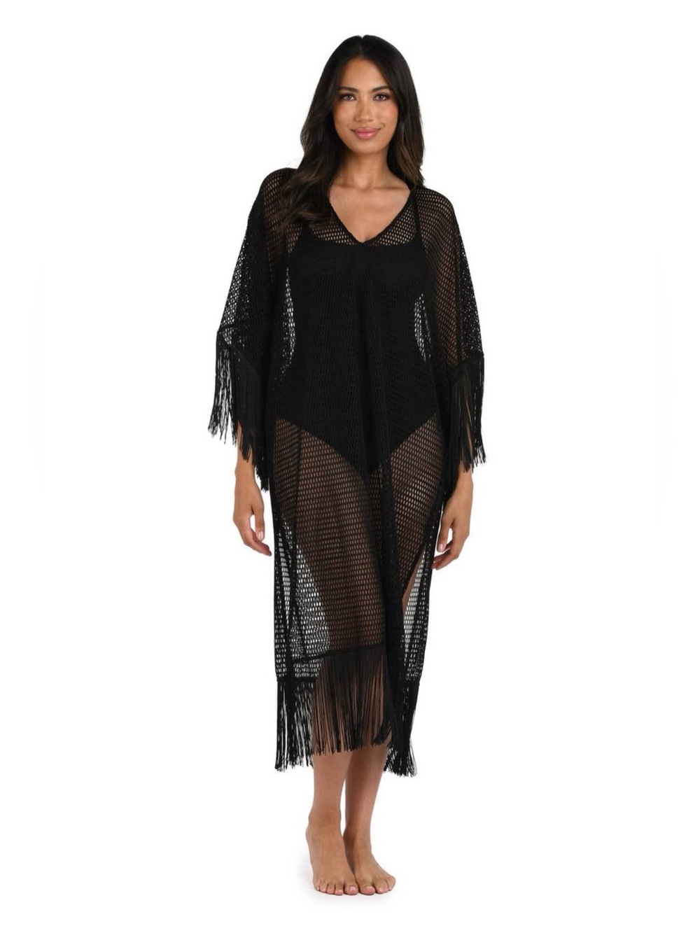 LA BLANCA Fringed Caftan